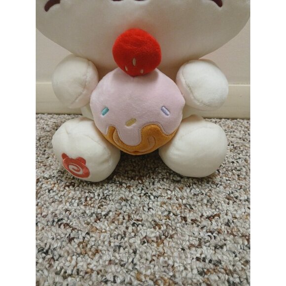 Anirollz Kittiroll cat holding cupcake 12" Medium Sitting Plushie NWT - Picture 2 of 6